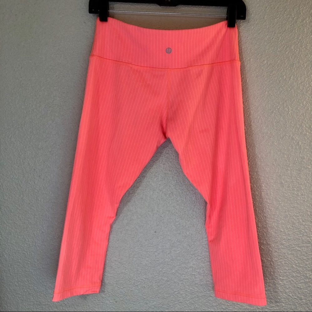 Lululemon Wunderunder Crop Neon 8